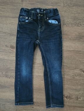 wonder nation Dark Indigo Slim Jeans with Contrast Stitching